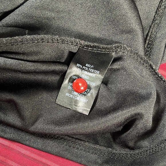 Lulus S Striped Burgundy Red Velvet Mini Dress Balloon Sleeves Keyhole Back - Picture 12 of 12